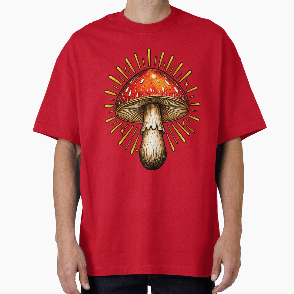 Vintage Mushroom Sunburst by Hari Arts