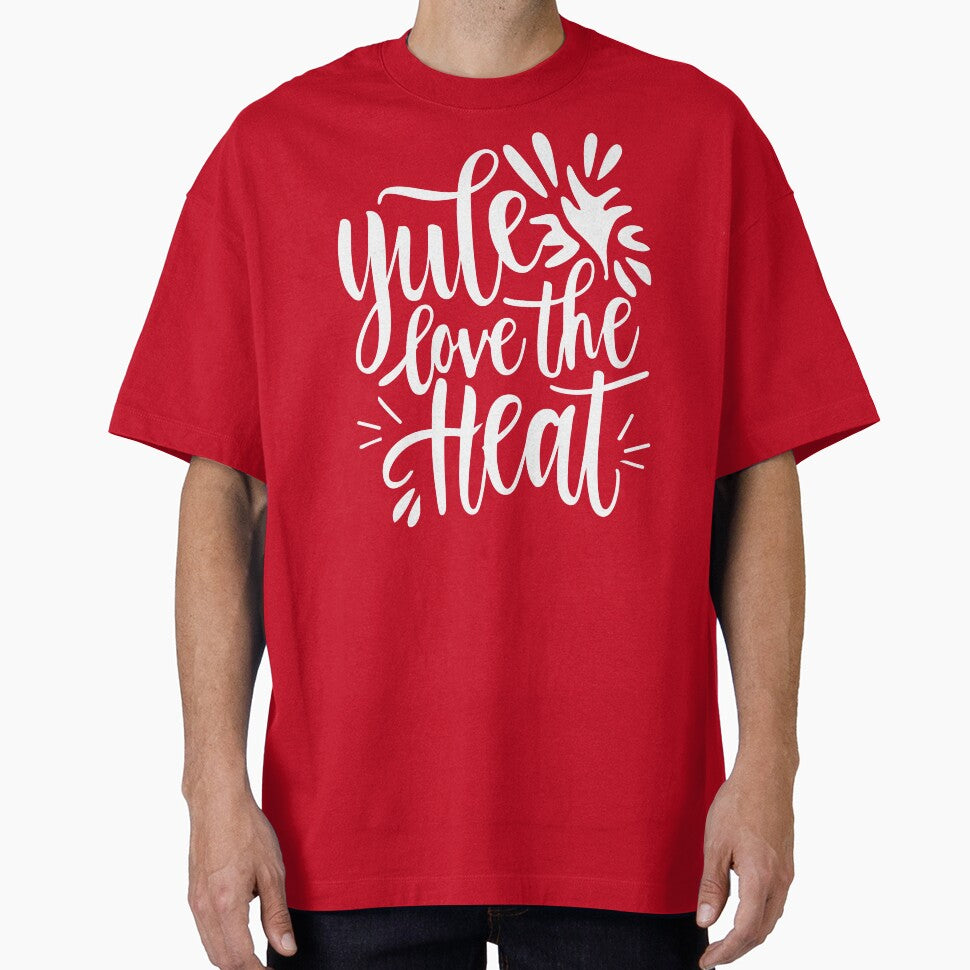 Yule Love The Heat - Yule and Christmas Pun (White Text) by Spiprinto