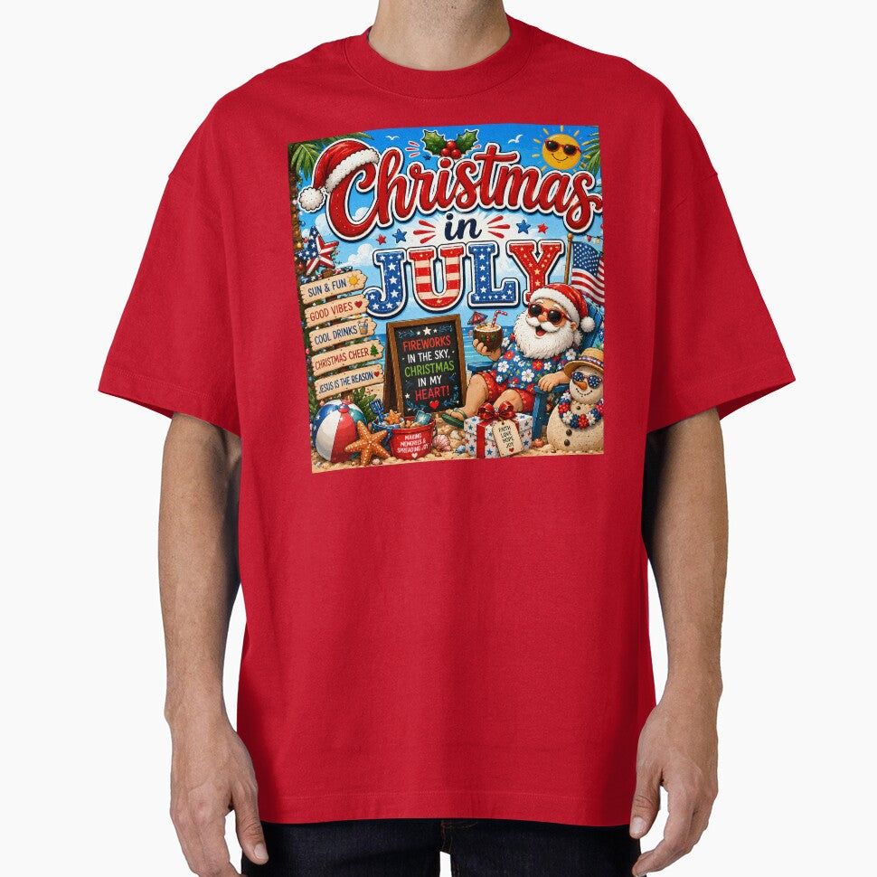 Christmas in July – Red White Blue Holiday Cheer by FindYouByZ