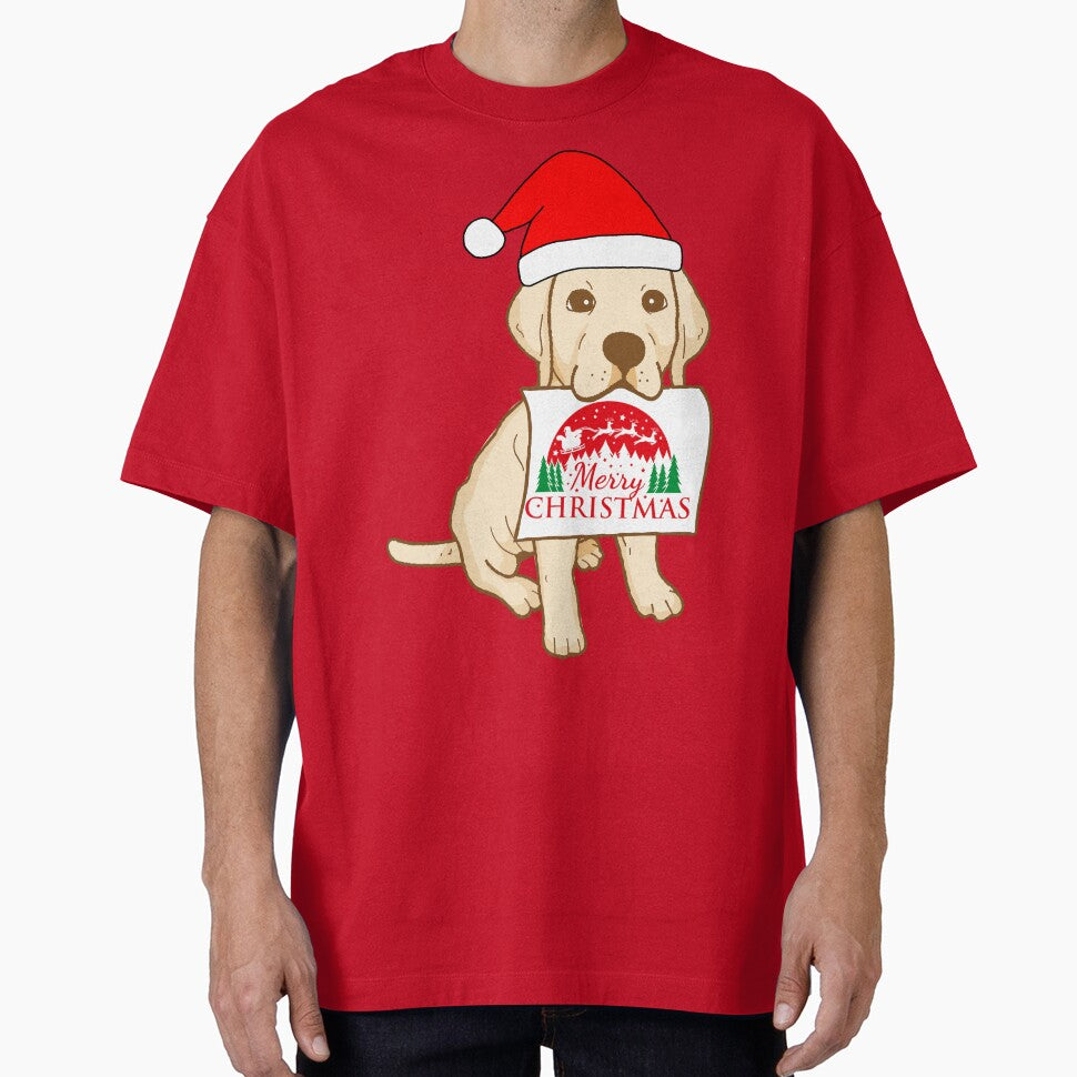 Cute Labrador Puppy With Santa Claus' Hat 4 - Merry Christmas, Perfect For Animal Lovers by Olivvier