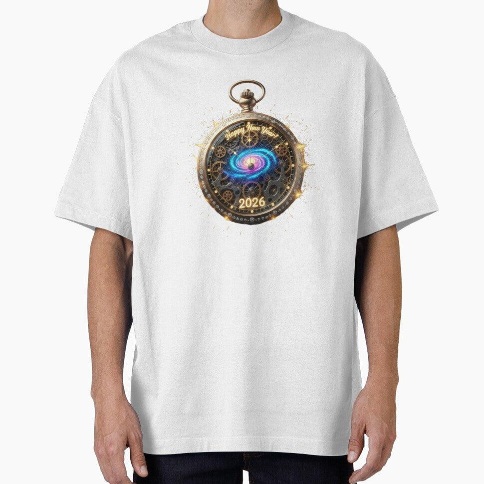 Cosmic Countdown 2026: Steampunk Galaxy Pocket Watch - Happy New Year! by MonaRose_Art