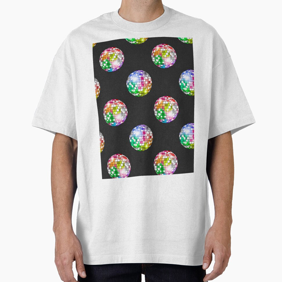 Rainbow Disco Balls Polka Dots by IrishVikingDesigns