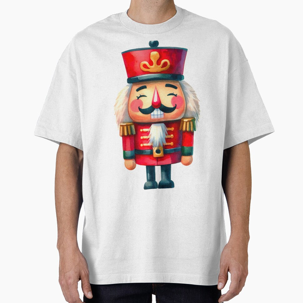 Happy Red Christmas Nutcracker - Watercolor Design by Star-Fragment