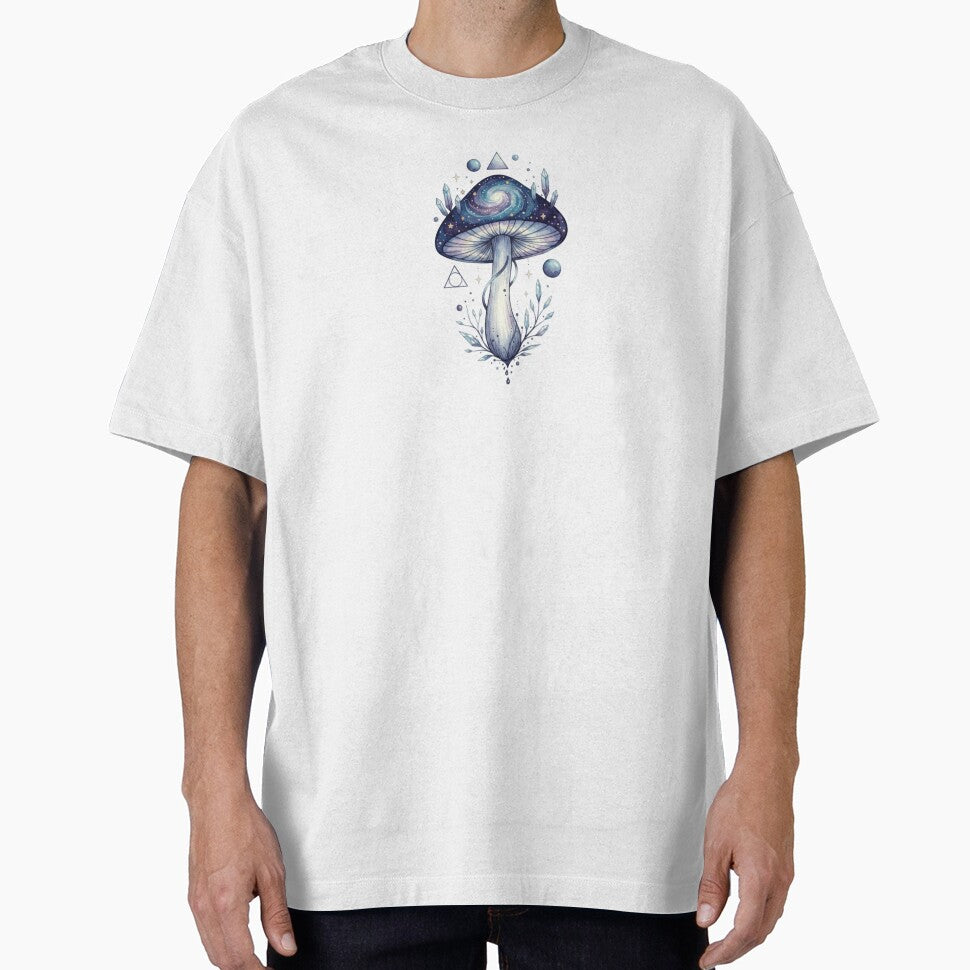 Celestial Galaxy Mushroom – Aesthetic Cosmic Crystal Art by SunnyIris