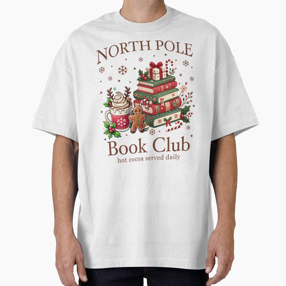 Funny North Pole Book Club Book Lover Christmas Bookish Christmas by Sujitra  Romyen