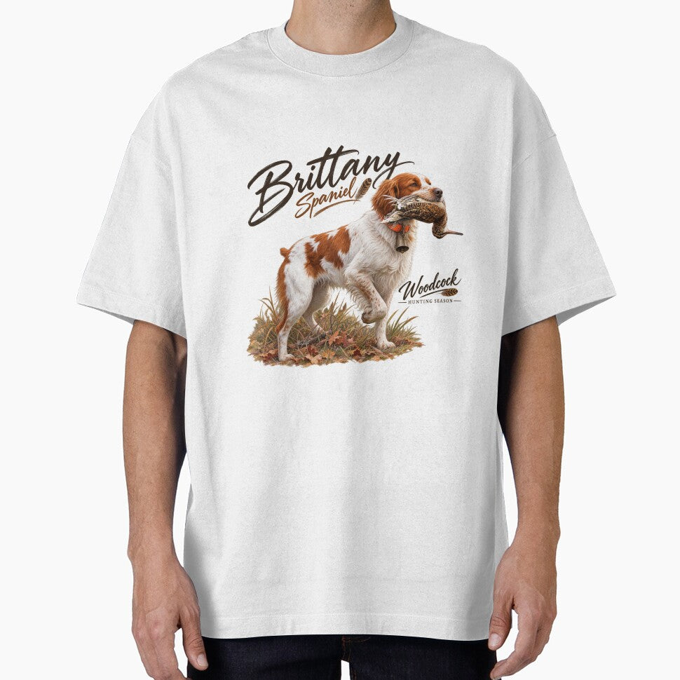 Brittany Spaniel Hunting Logo – Woodcock Hunting Season, Sporting Dog Emblem by TammyHunterArt
