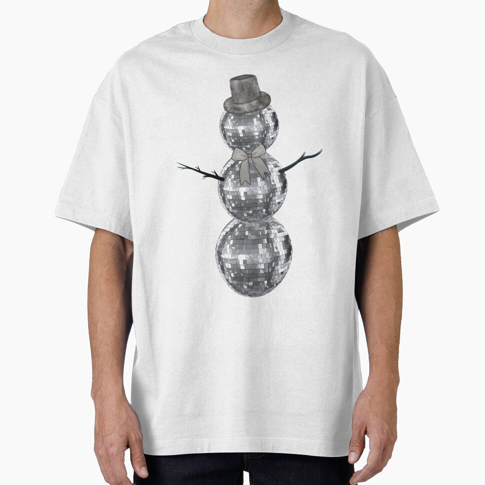 Disco Ball Snowman Edwardian Aesthetic New Year's Eve Ball Drop Holiday Christmas by H3designs