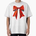 Christmas Red Bow, coquette ribbon, trendy by Myartspace