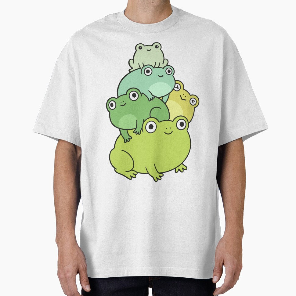 Kawaii Frog Stack – Cute Pastel Frog Characters by AliveStyle