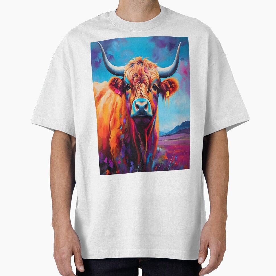 Highland Cow Art Majestic Portrait by Tamas Das