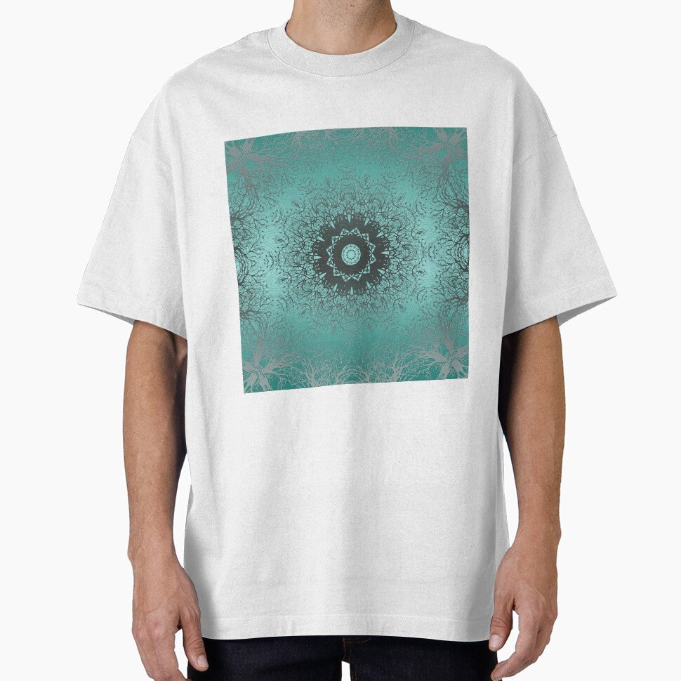 Turquoise ornament, kaleidoscope by fuzzyfox