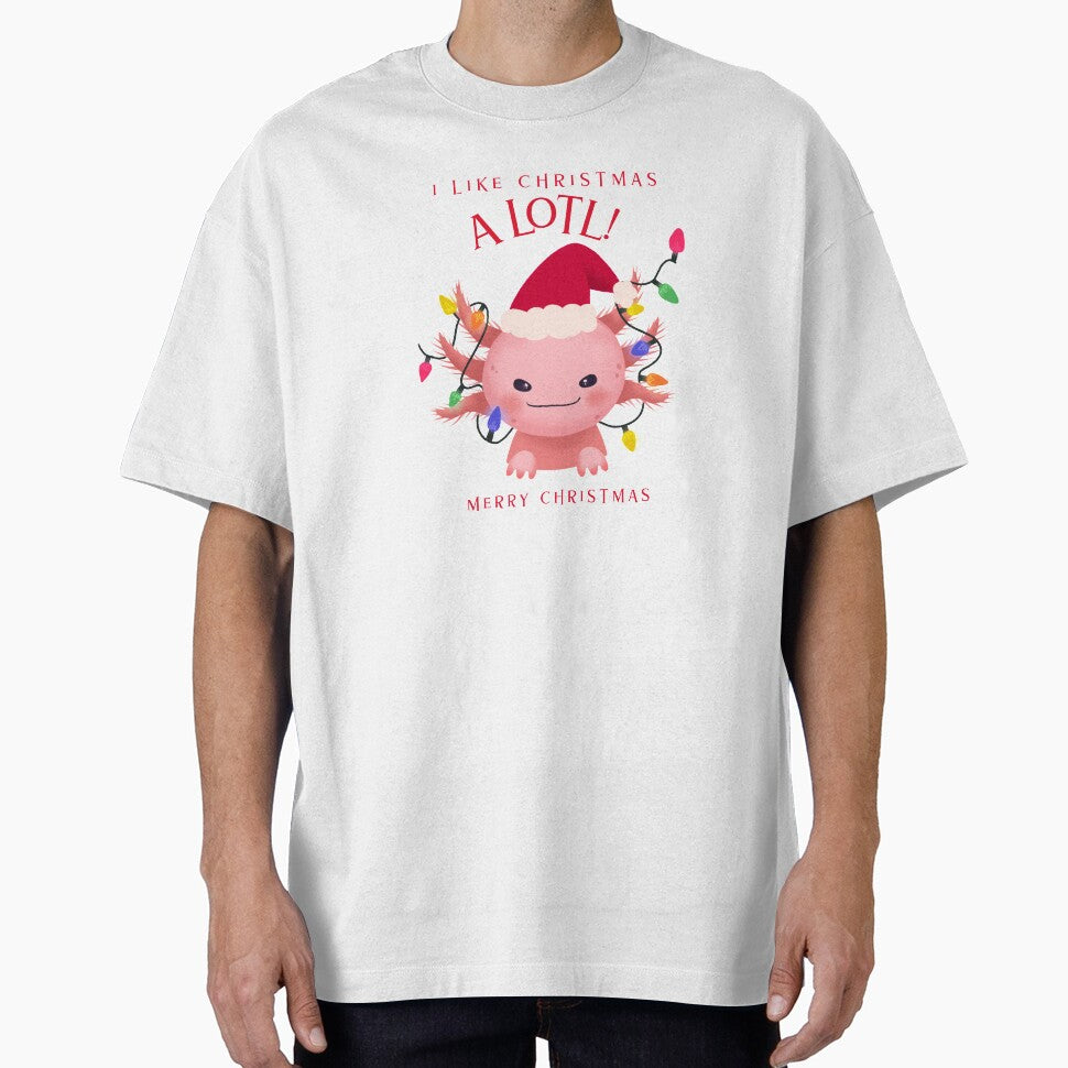I like Christmas a lotl - X-mas axolotl by Dvzshirts
