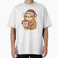 Cute Christmas Sloth – Cozy Hot Cocoa Kawaii Holiday Illustration by konthai.familyart
