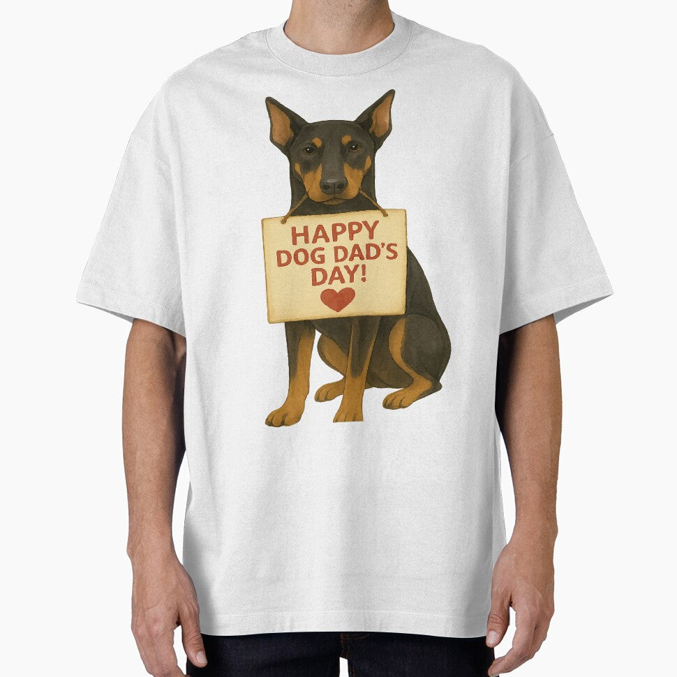 Doberman Love – Happy Dog Dad’s Day Art by AbstractAnom