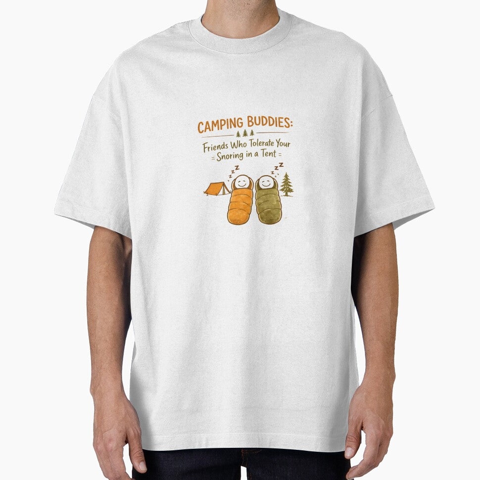 Camping Buddies Friends Who Tolerate Your Snoring Funny Friendship Gift Outdoor by Uniqueauraaprints