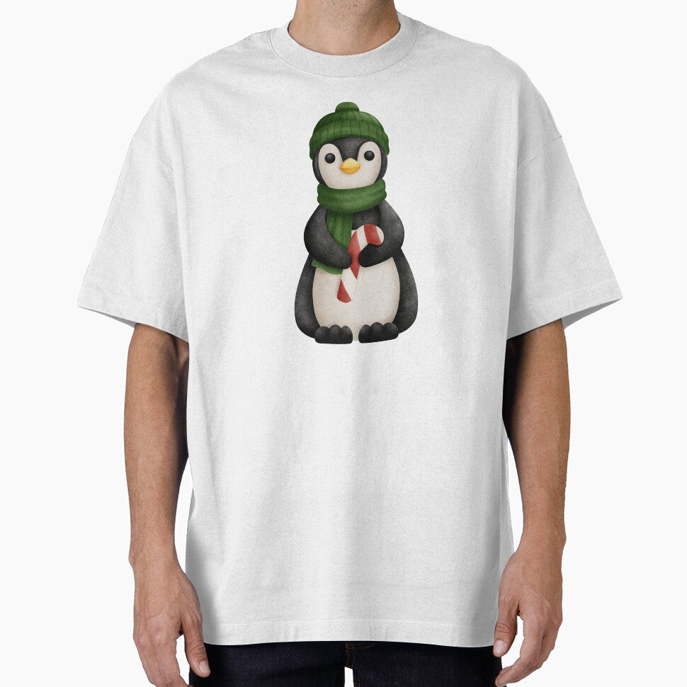 "Winter-Ready Penguin: Rocking a Green Hat and Scarf" by Maximuse Store