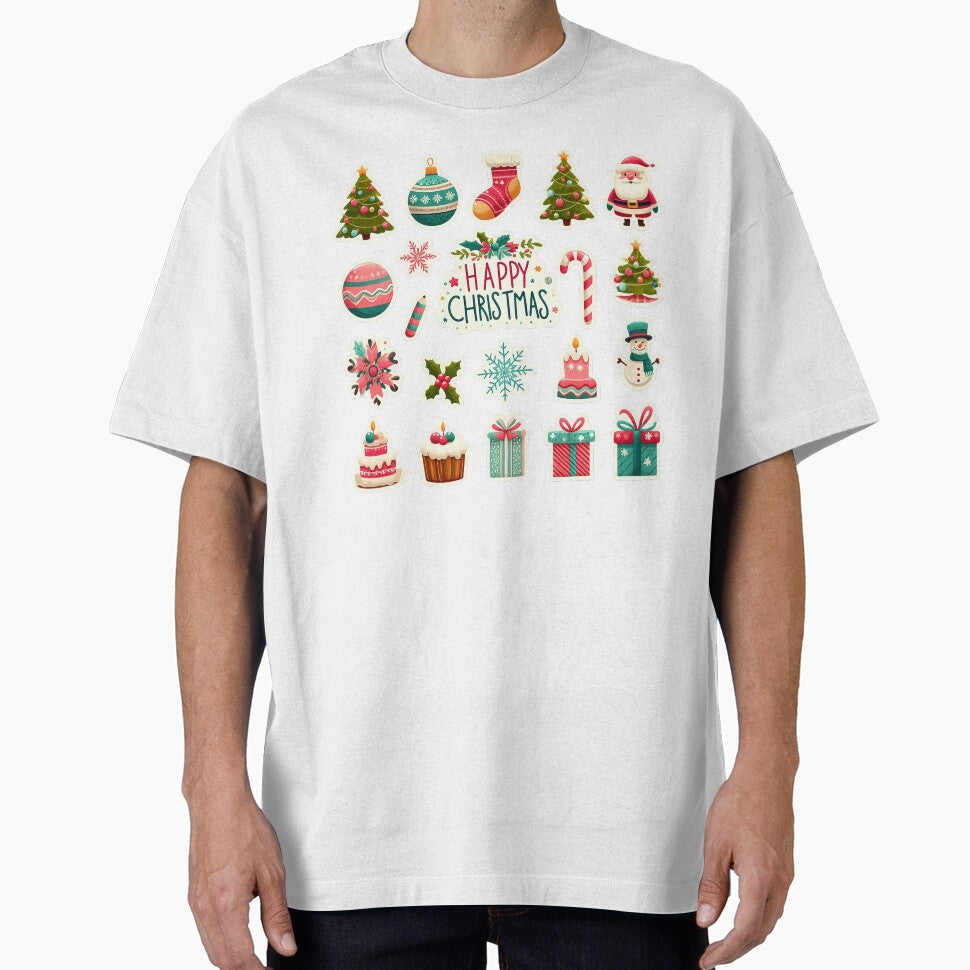 Modern elegant  Christmas  stickers by Sameena Fatima