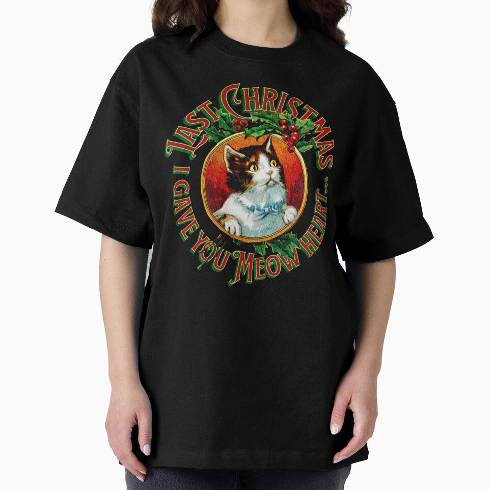 I Gave You Meow Heart - Funny Christmas Cat Design by Printshac