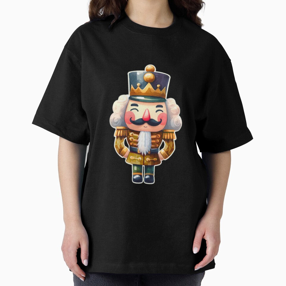 Golden Cartoon Nutcracker Watercolor Design Dark Background by Star-Fragment
