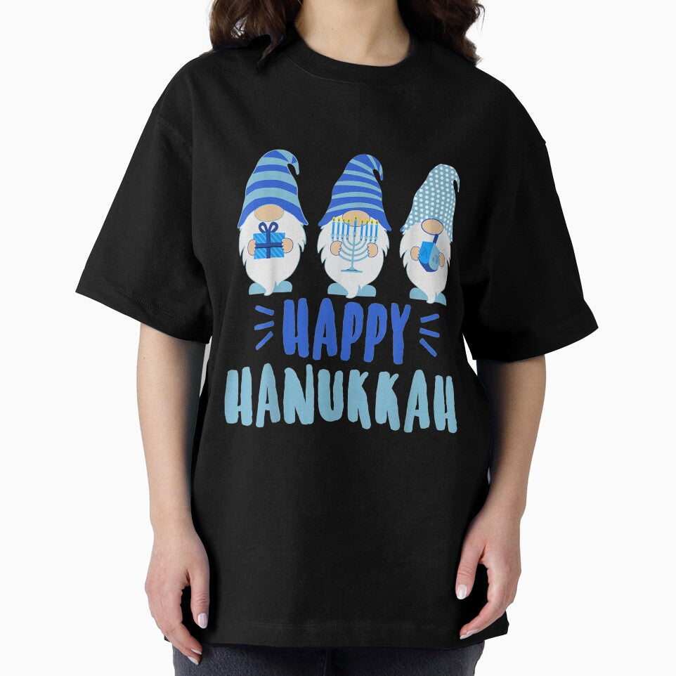 Tu Happy Hanukkah 2020 Gnome Menorah Dreidel by Catherineheyman