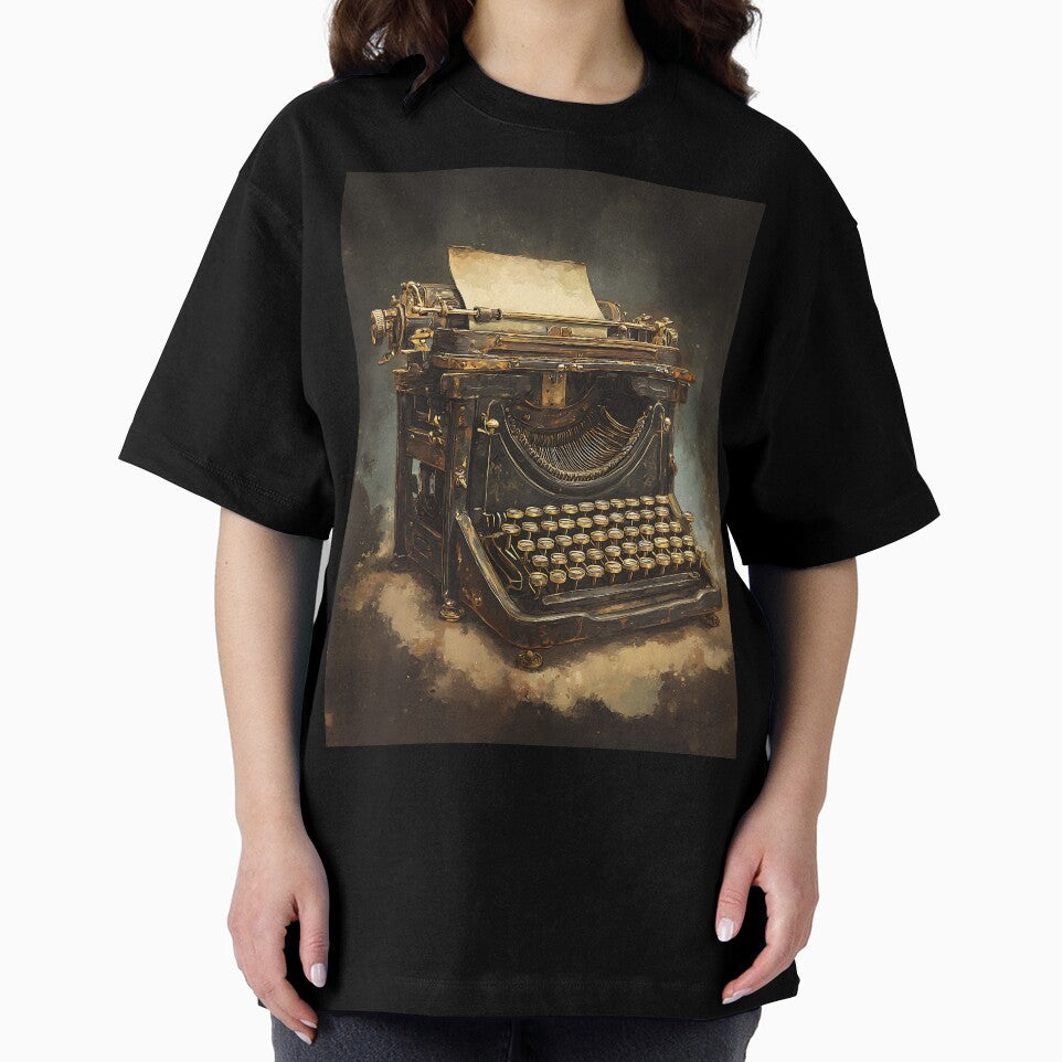 Dark Academia Art: Nostalgic Antique Typewriter by bapupa