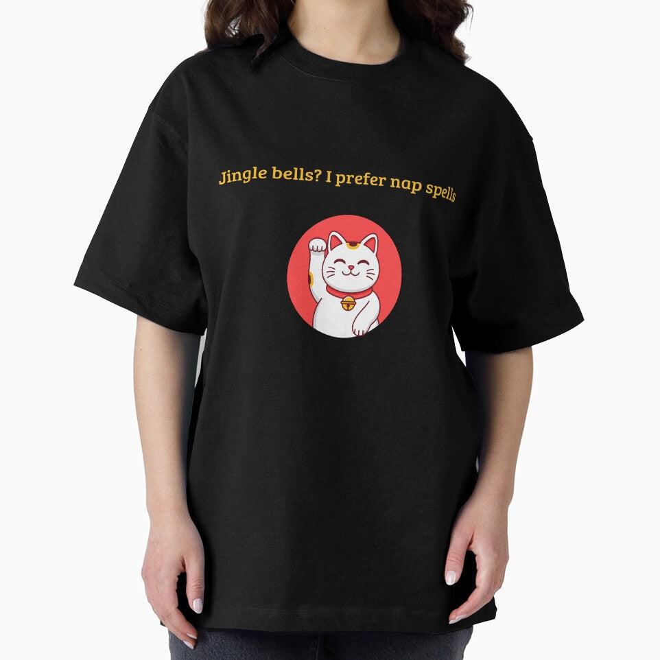 Jingle Bells? I Prefer Nap Spells – Cute Lucky Cat Christmas Design by tiagoprint