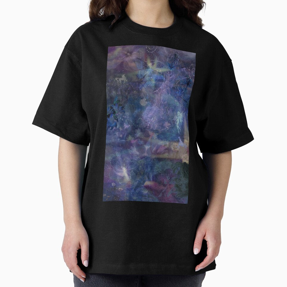 Ethereal Magical Fairyland - Purple & Blue Fairycore Print by BrontesWhimsyStore