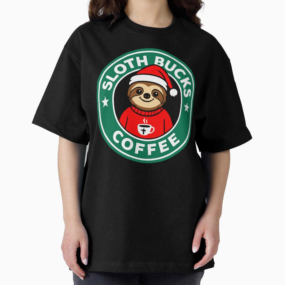 Sloth Bucks Coffee Christmas Hat by plushism