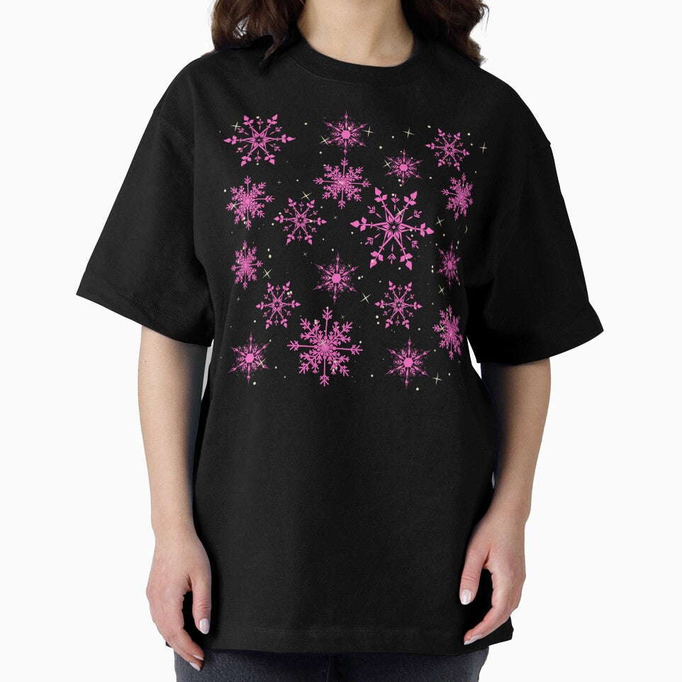 Pink Snowflakes by Lylabean22