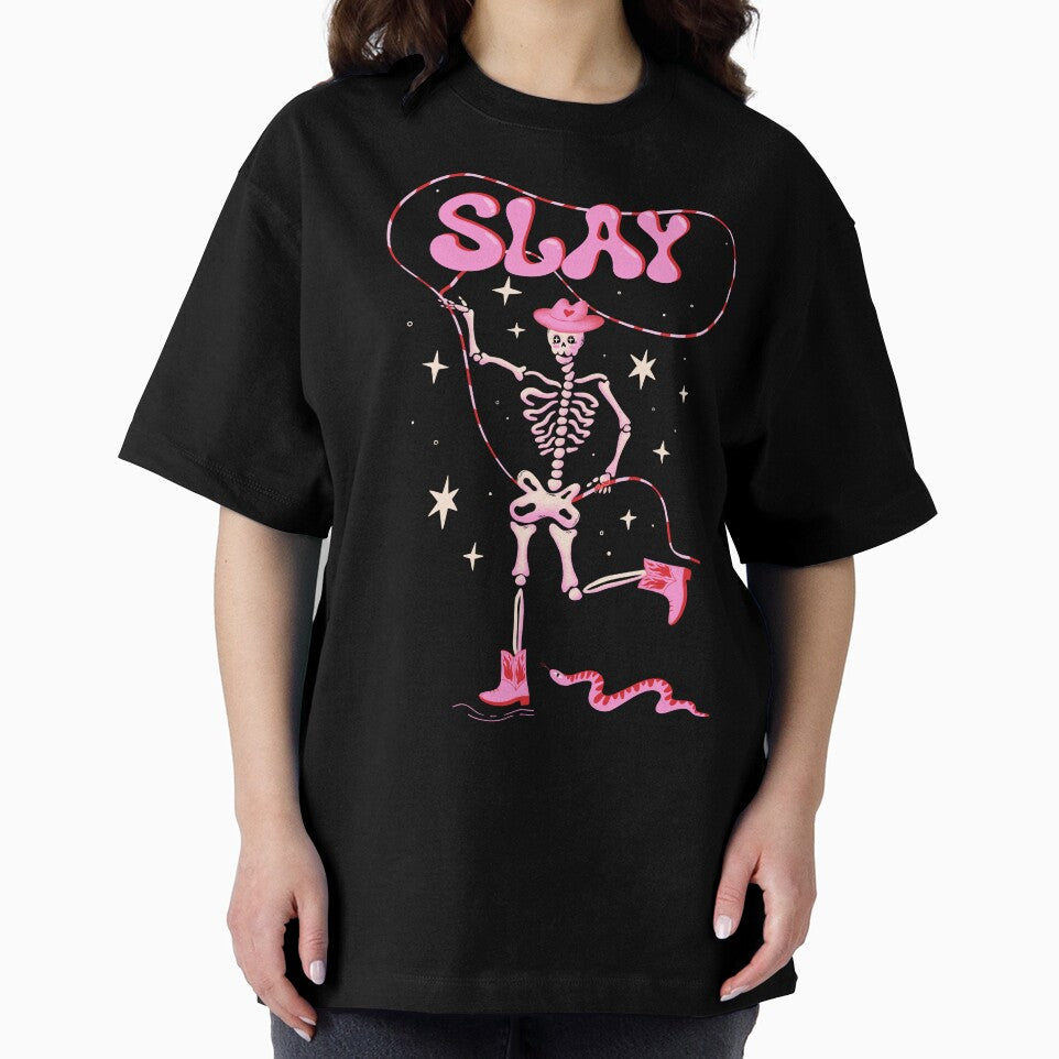 Slay Dancing skeleton in cowboy boots and hat by WeirdyTales