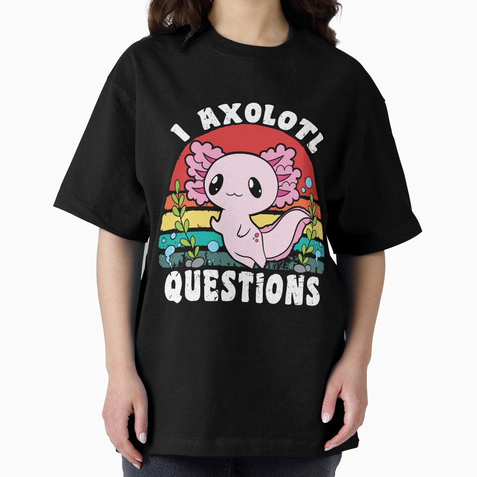 I Axolotl Questions Cute Axolotl distressed Retro Design cool gift for axolotls lovers by JUSTBEELEGANT