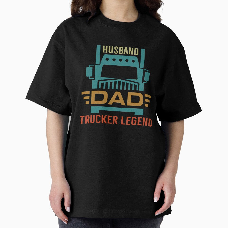 HUSBAND  DAD  TRUCKER  LEGEND by artCreativeColony