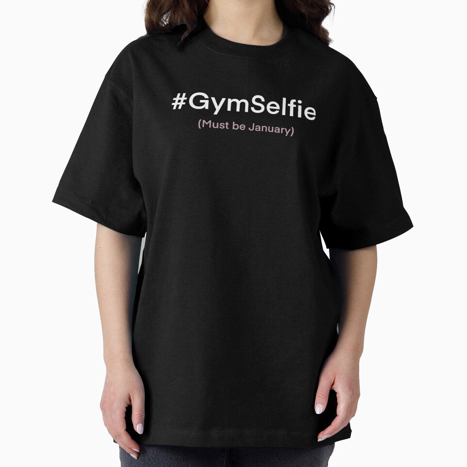 January Gym Selfie Obsession – Funny New Year Fitness Resolution Design by BearLoveDesign