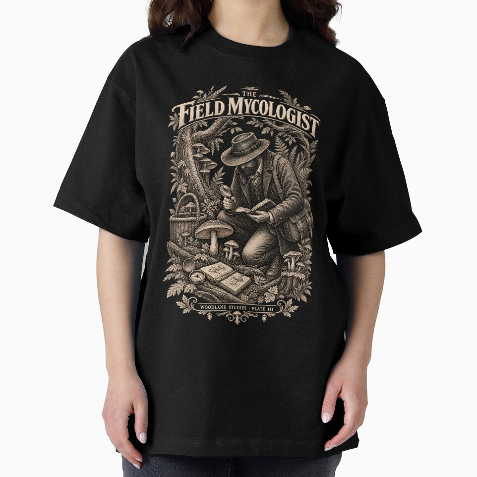 The Field Mycologist – Vintage Mushroom Hunter & Naturalist by AmiGraph