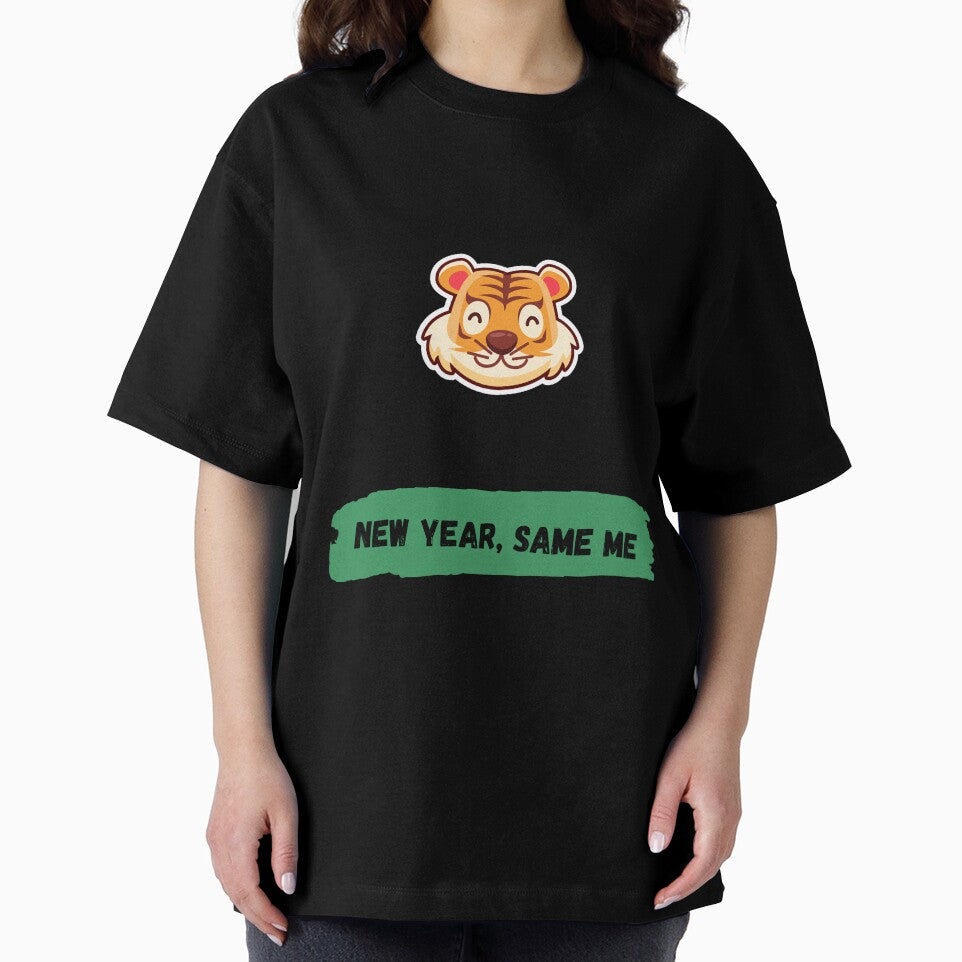 New Year, Same Me Little Happy Tiger - New Year Collection With Funny and Motivational Quotes by JakNJill