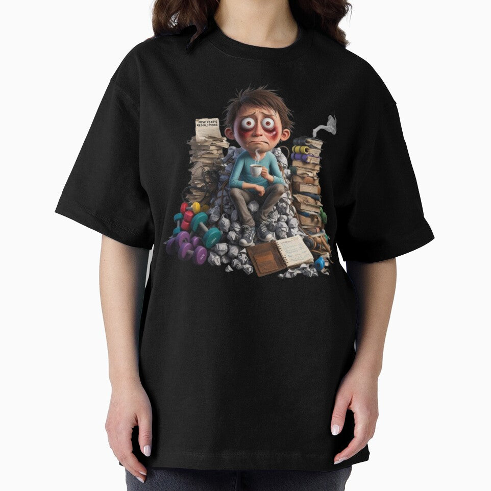 New Year Same Struggles Funny Sarcastic New Year Resolution Shirt by cirereyes