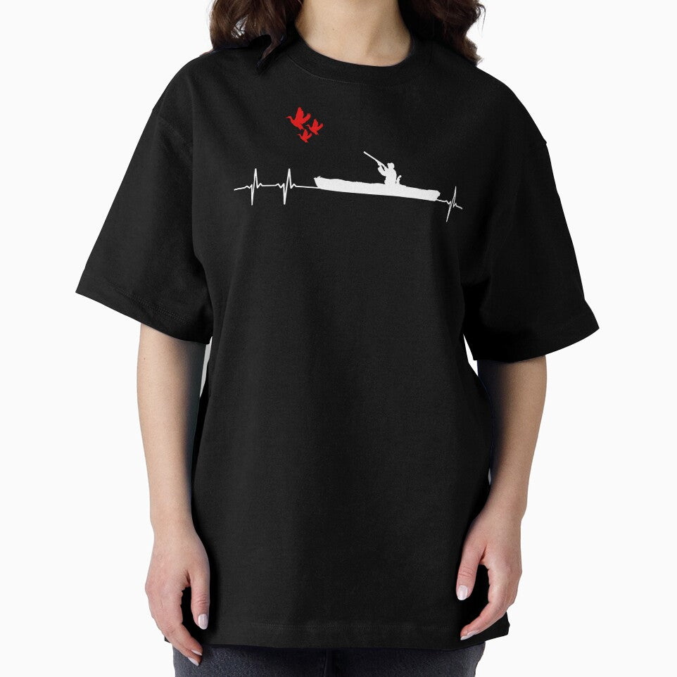 Kayak Duck Hunting Heartbeat, Duck Hunting Lover Gift by Space Art