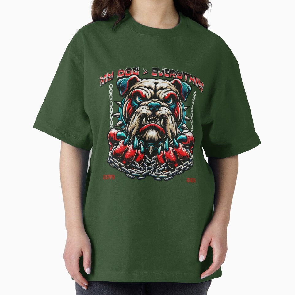 My Dog Over Everything, dog lover t-shirt by bluesquidink