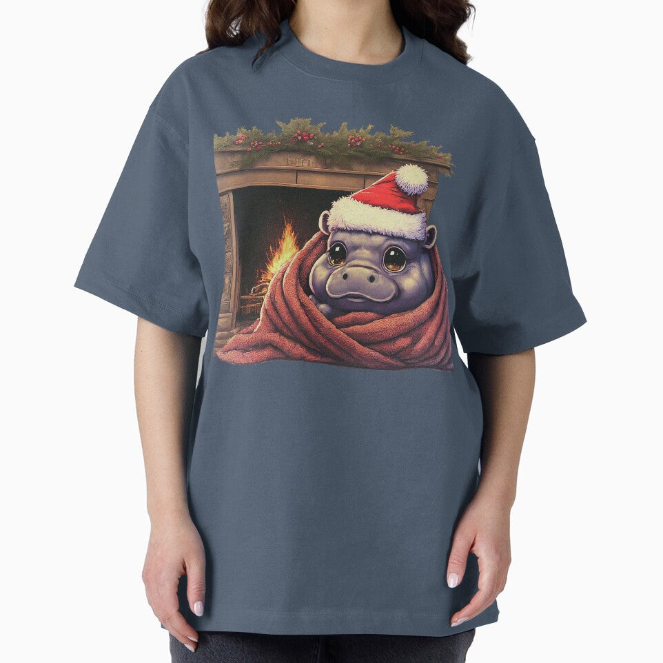 Cozy Christmas Hippo by league95
