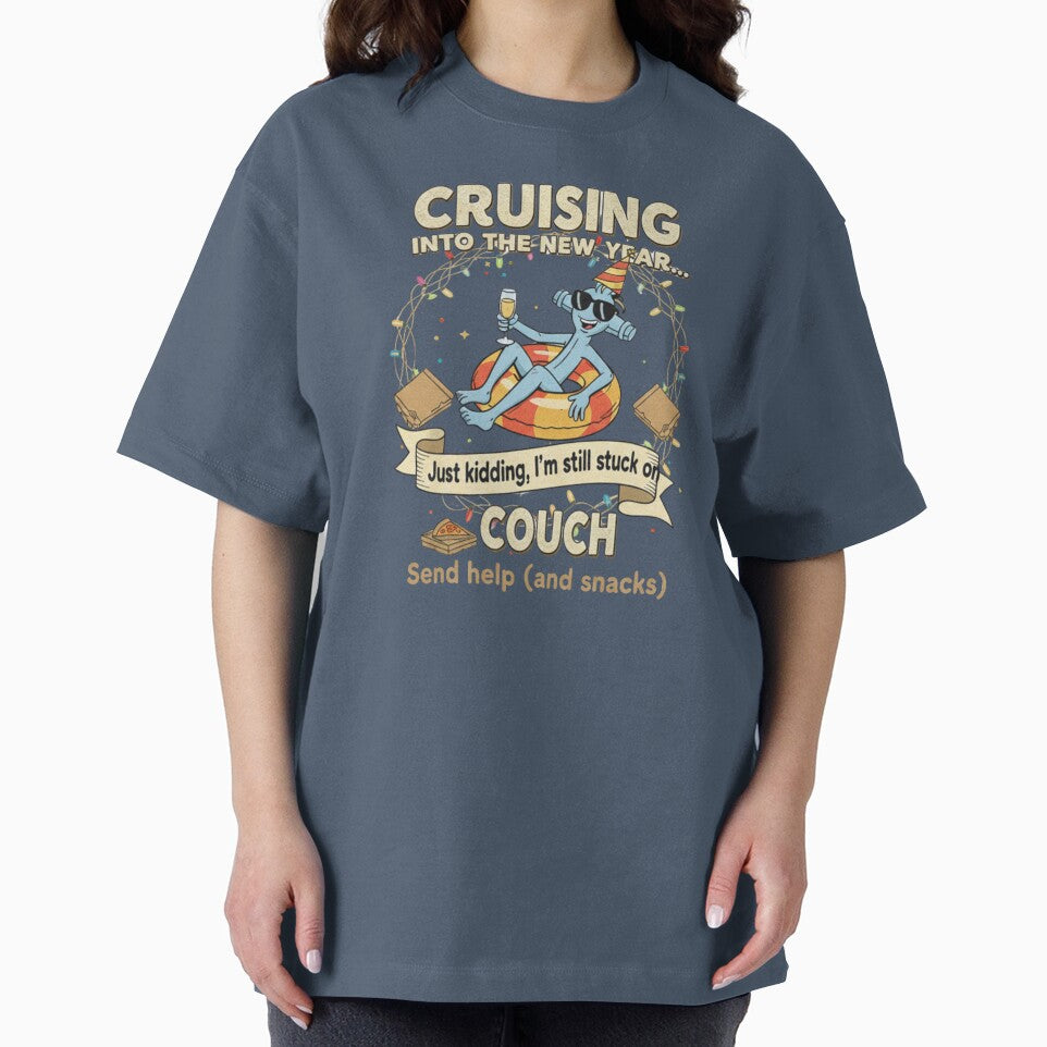 Cruising into the New Year Just Kidding I'm Still Stuck on Couch by RNTStudio