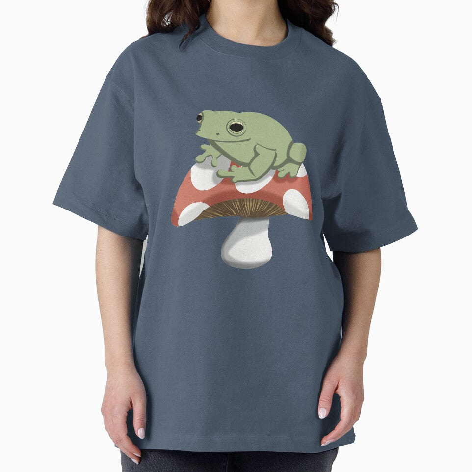 Frog On Toadstool by Funful