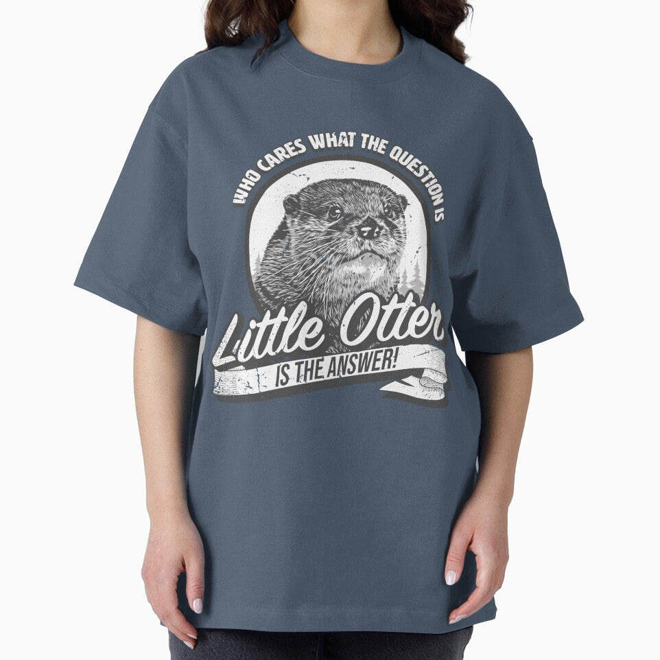 Little Otter is the Answer - Funny & Cute Otter by BrainlabStudios