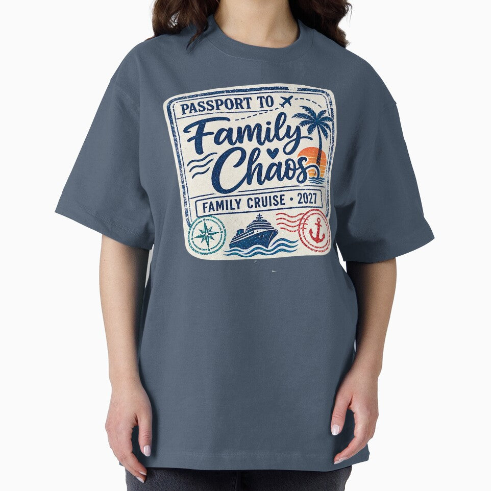TRAVEL COLLECTION - FAMILY CRUISE - PASSPORT - IMMIGRATION STAMP - HOTEL STICKER TAG • 2027 - FAMILY CHAOS CRUISE v2 by WheelieGdArt