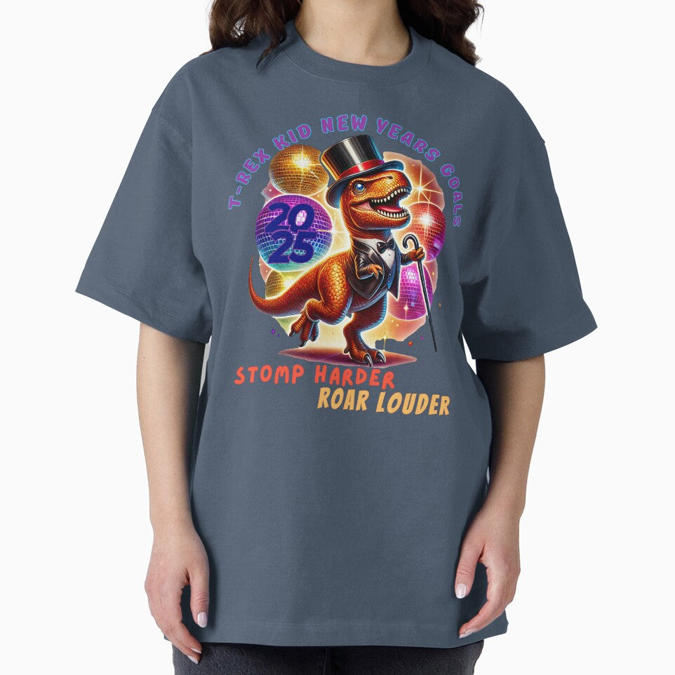 Festive T-Rex New Year Goals Disco Design by bAIryBarn