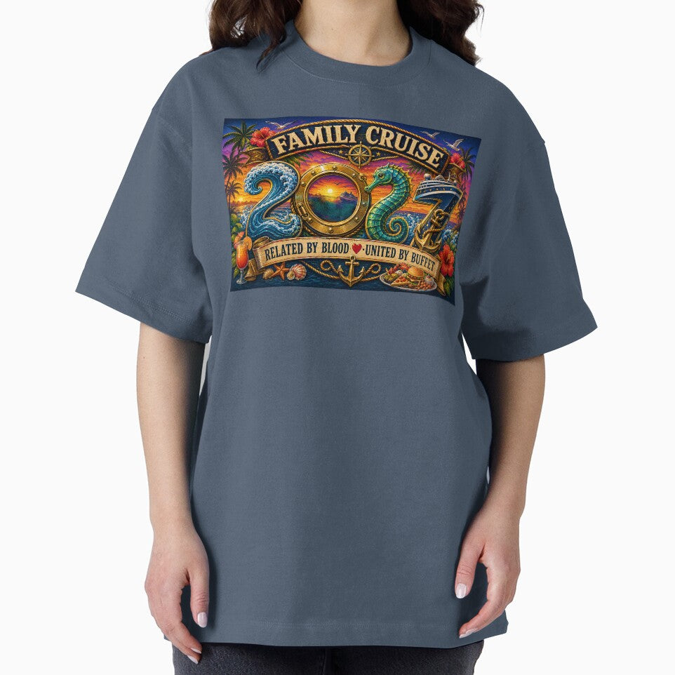 TRAVEL COLLECTION - FAMILY CRUISE - 2027 - RELATED BY BLOOD - UNITED BY BUFFET by WheelieGdArt