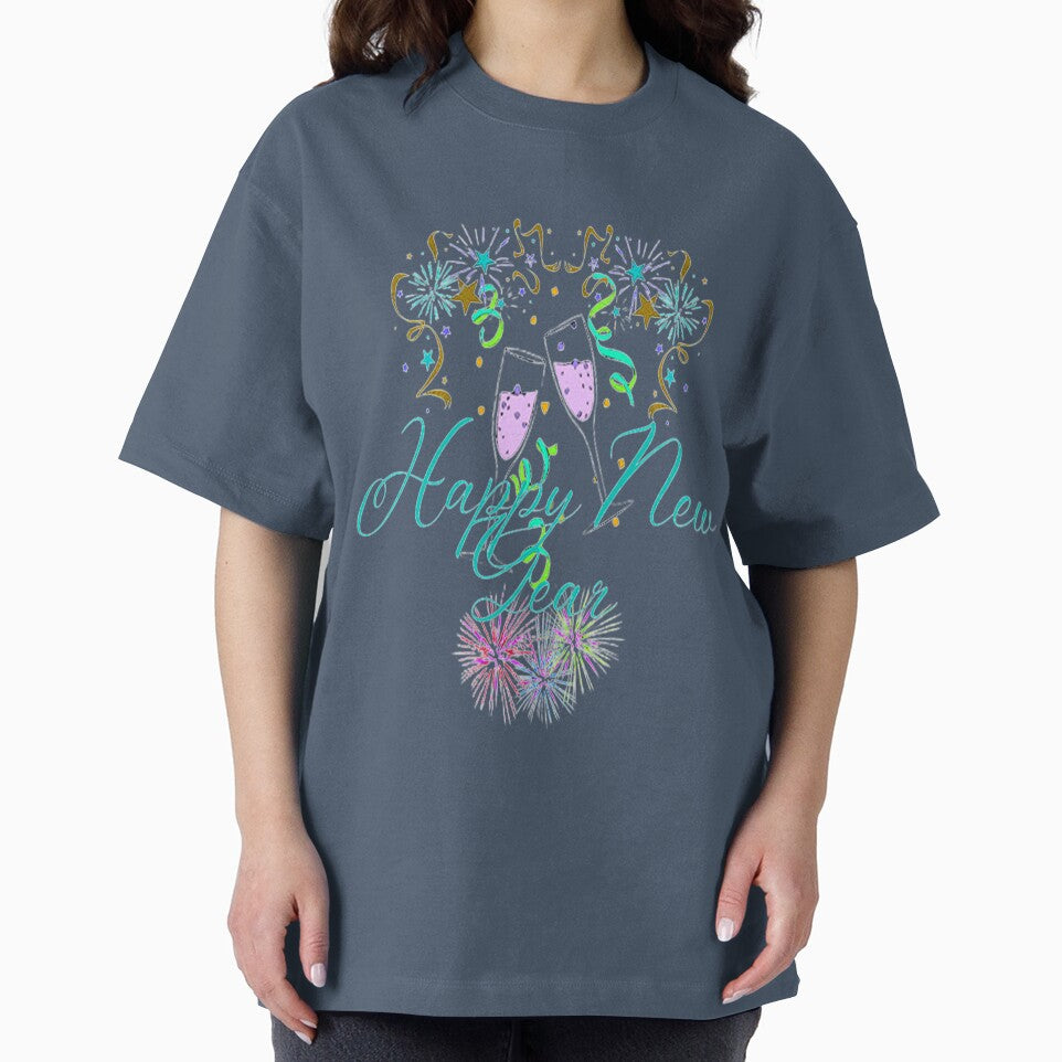 Festive Happy New Year Design, 5,Howdy New Year,New Years Celebration, New Years Eve Countdown by Adri Barnard
