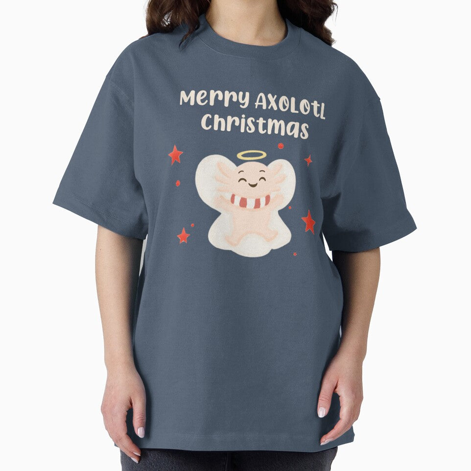 Axolotl Christmas Pink Snow by MochiBunnyDiaries
