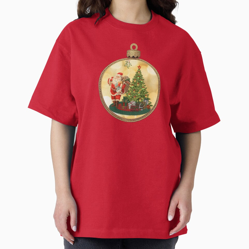 Vintage Santa Christmas Ornament Design by ChristinePartlow