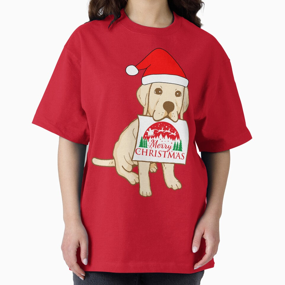 Cute Labrador Puppy With Santa Claus' Hat 4 - Merry Christmas, Perfect For Animal Lovers by Olivvier