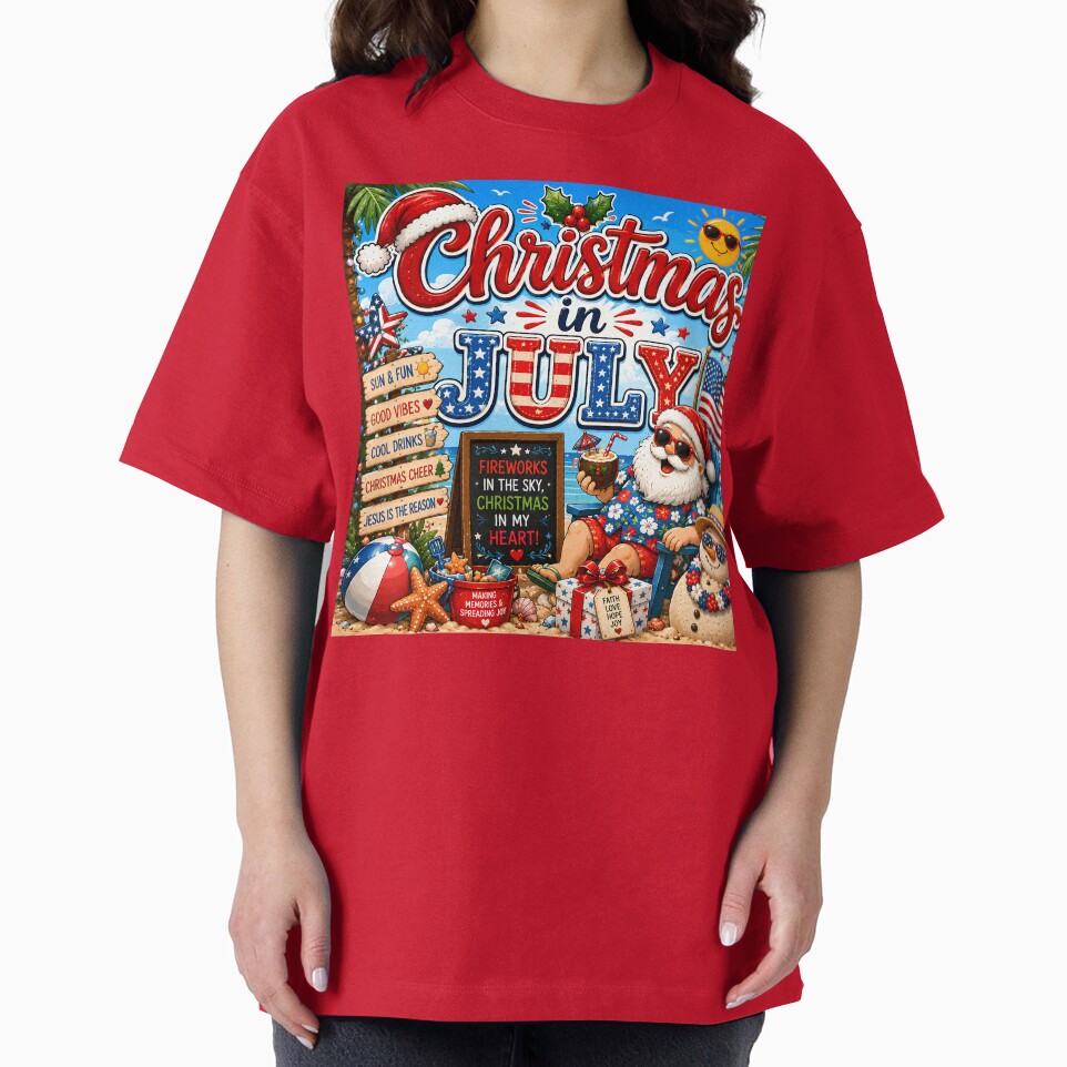 Christmas in July – Red White Blue Holiday Cheer by FindYouByZ